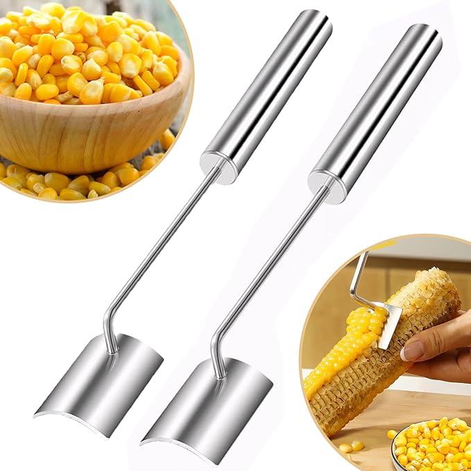 2 Packs Corn Peeler for Corn on the Cob,2024 Upgraded Corn Stripper for Corn on the Cob,Corn on the Cob Remover,Corn Cob Stripper tool Easy to Clean,Sweet Corn Cutter,Corn Cob Peeler as Gift for Women
