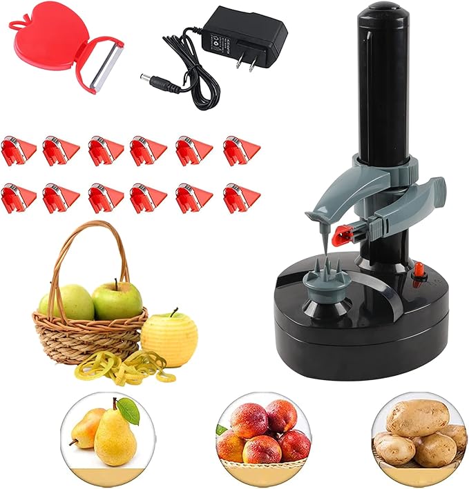 Electric Potato Peeler - Kitchen Automatic Rotating Peeling Tool for Fruit & Vegetable