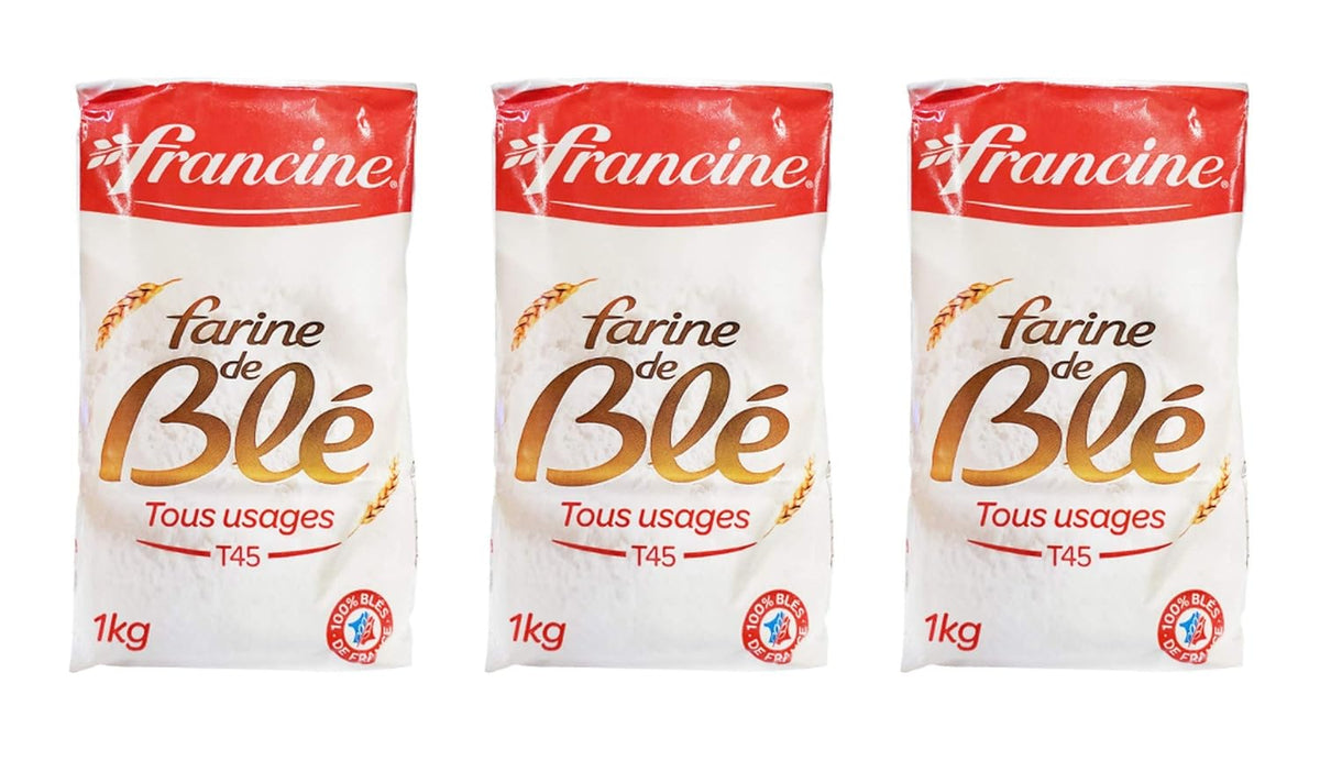 Francine Farne de Ble Bio - French All Purpose Flours 3 Packs (All Purpose Wheat (T45))