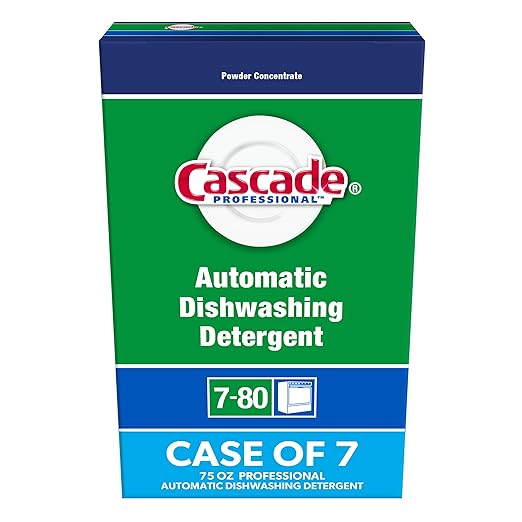 Cascade Professional Automatic Dishwasher Detergent Powder, Fresh Scent, 75 oz Box, 7/Carton