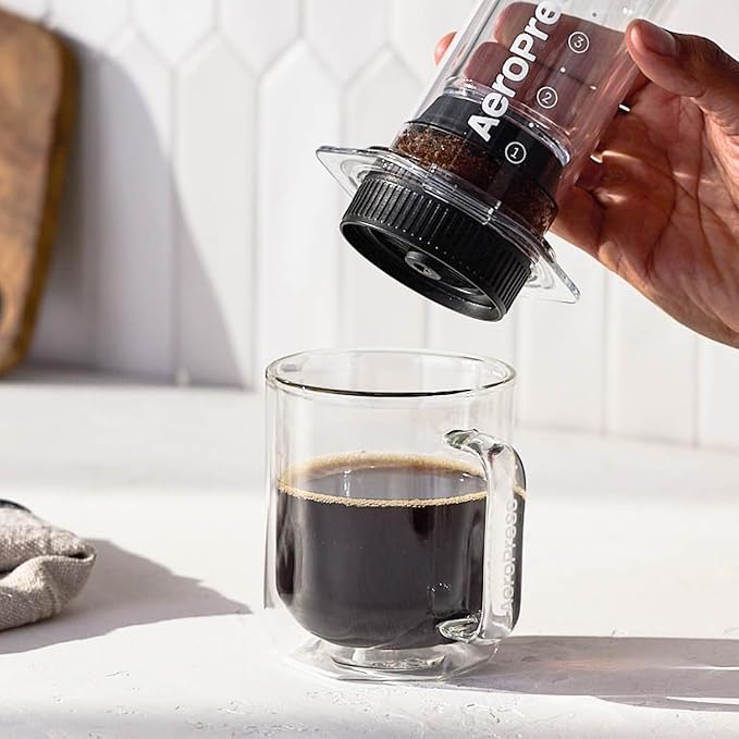 AeroPress Flow Control Filter Cap, Stops Drip for Full Control Over Grind Size & Time, Brew Classics, Espresso Style, Lattes, Cold Brew & More, Fits Standard Size AeroPress Manual Coffee Maker