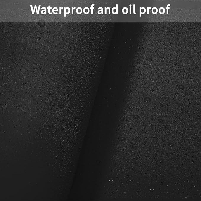 Leather Table Cover,1.8mm Thick,42x96 Inch Table Protector,Table Protector for Dining Room Table,Dining Table Cover,Table Cover Protector.(Black+Gray,42x96)