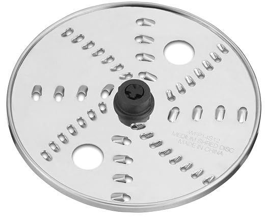 Waring Commercial WFP11S6 Food Processor Reversible Shredding Disc, Black/Silver