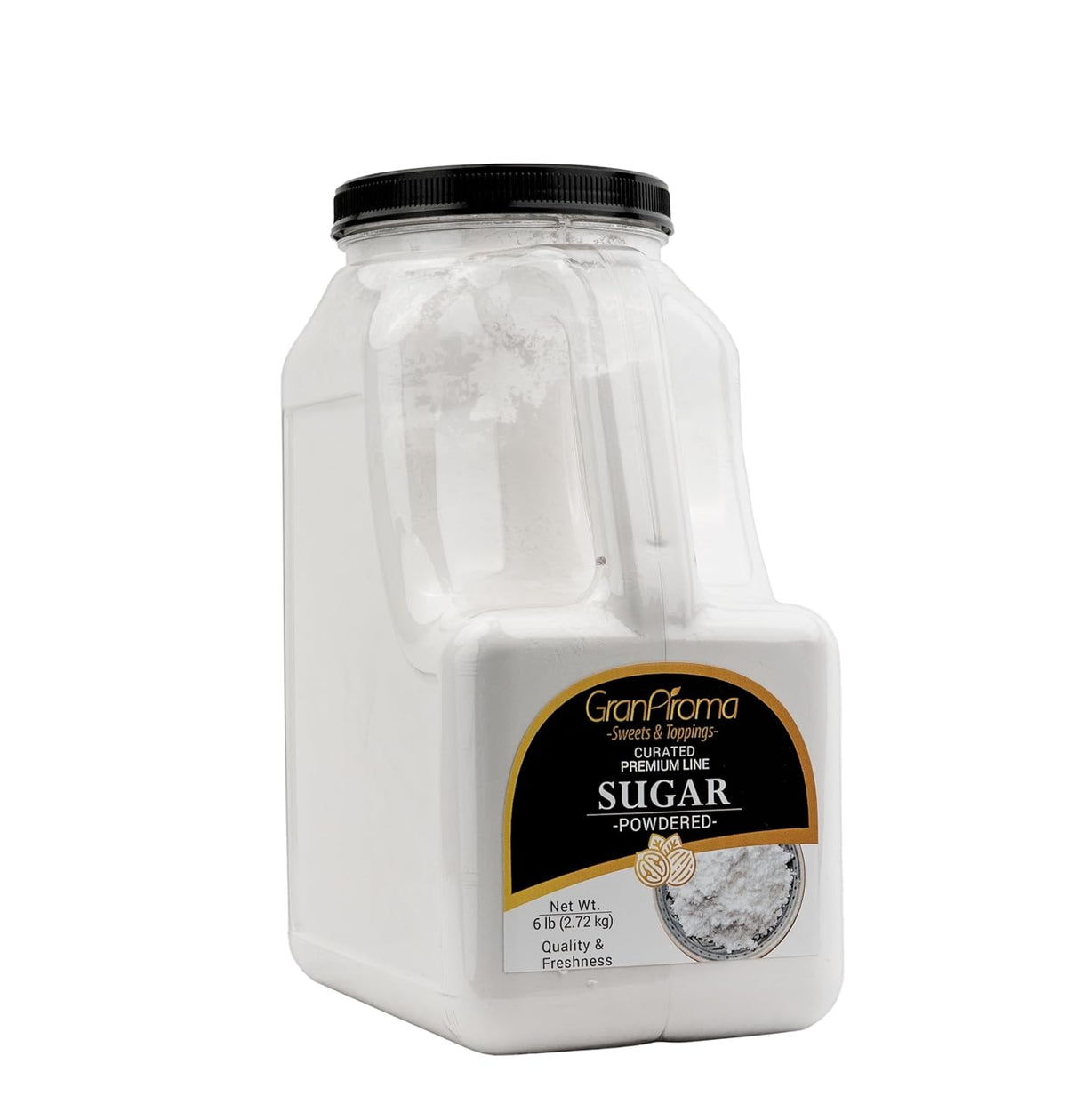 GranAroma Powdered Sugar, Fine Powder, Baking & Frosting, Confectioner's Sugar (6 Pound)