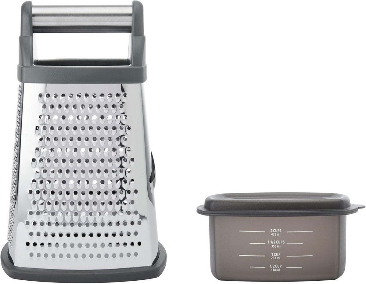 KitchenAid Gourmet Box Grater, Charcoal Gray, 10 Inch