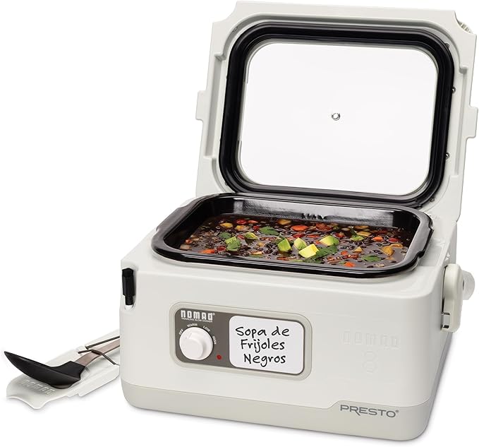 Presto 06030 8-quart Nomad Traveling Slow Cooker, Locking Lid, Dry Erase Board