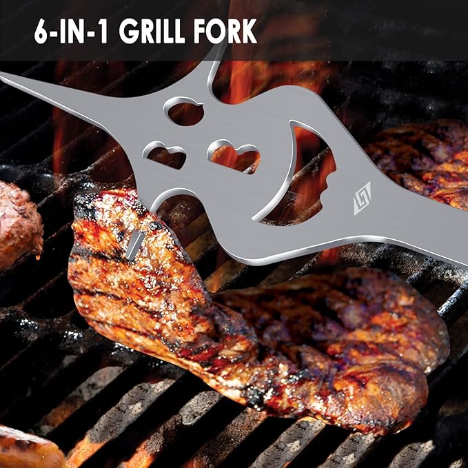 BBQ Tools Grill Set, Extra Long BBQ Accessories,Grill Accessories for Outdoor Grill,Best BBQ Grilling Gifts for Men Unique