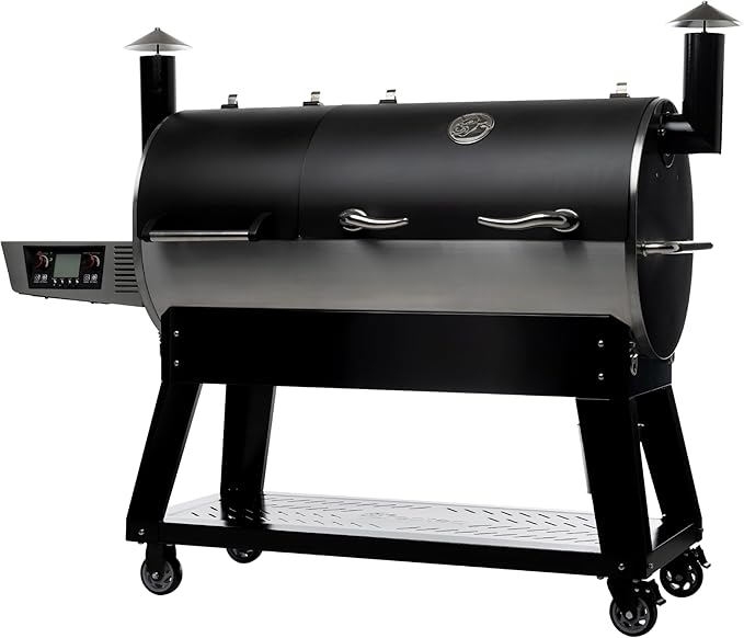recteq DualFire 1200 Wood Pellet Smoker Grill, Wi-Fi Electric Pellet Grills, Dual Chambers for Hot and Fast + Low and Slow Cooking