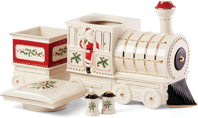 Lenox 894179 Holiday Train 5-Piece Serving Set, Christmas Decor