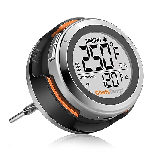 ProTemp S1 Patented Smart Grill Gauge Thermometer Hub Wi-Fi and Bluetooth for Weber Kamado Joe Grills Smoker Offset Replacement Accessories (Universal Version 3.5"length 0.3"Dia not for Big Green Egg)