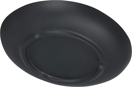 Carlisle FoodService Products Ridge Reusable Plastic Plate Dinner Plate for Home and Restaurant, Melamine, 10.5 Inches, Soapstone