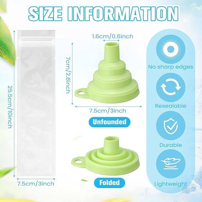 Hoolerry 450 Pcs Disposable Ice Mold Bags with 1 Silicone Funnel Freezer Tubes with Zip Seals Candy Ice Mold Yogurt Tubes Pouch for Snack Juice Fruit Smoothies Party Favor (3 x 10 Inch)