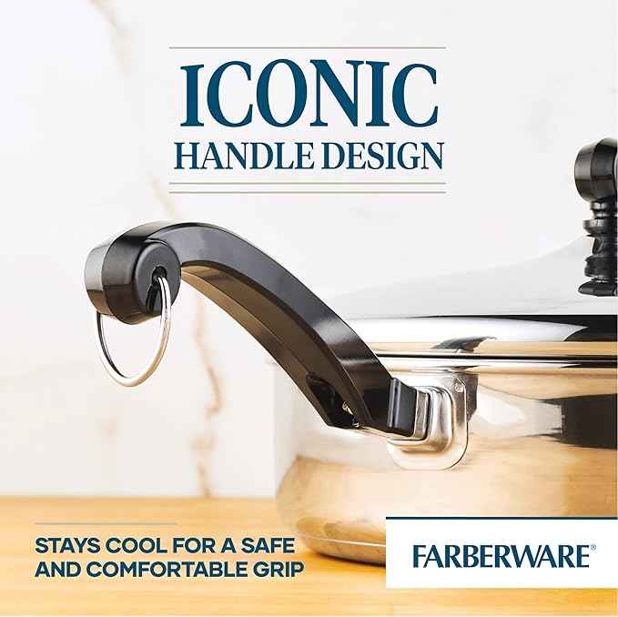 Farberware Classic Stainless Steel Fry Lid, Saute Pan (2.75 Quart), Silver