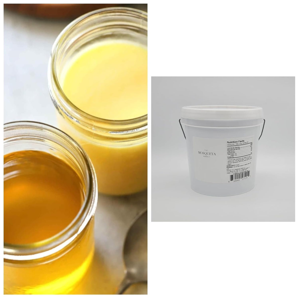 16lb Pail - 462 fl oz - Ghee - Clarified Butter - Grass Fed - 256oz - 2gallons - Bulk - Bakers - Cooking - Restaurants - Keto - Paleo - Butter Oil