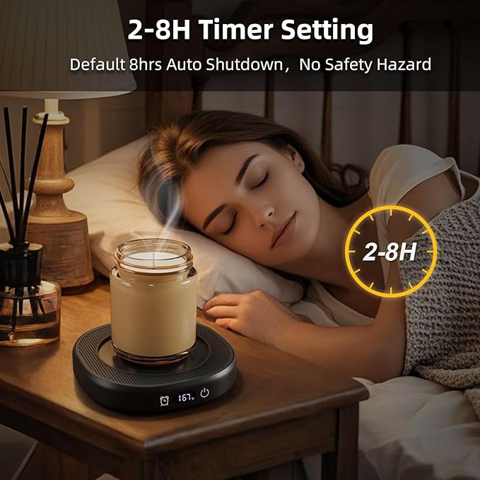 You're Awesome Coffee Mug Warmer Set, Smart Electric Coffee Cup Warmer for Desk Office, 4 Temperature Setting & 8H Auto Shut Off Candle Heater Beverage Coffee Warmer Birthday Thank You Gifts for Women
