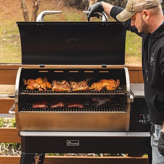 recteq Pellet Grill – Backyard Beast 1200, Pellet Smoker Grill, Wi-Fi-Enabled, Electric Pellet Gril