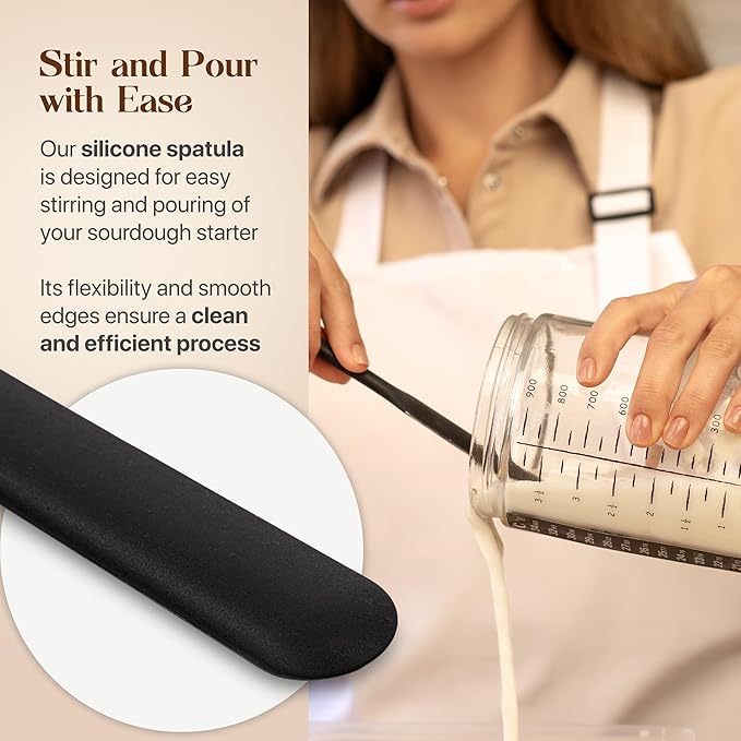 Sourdough Bread Baking Supplies and Starter Kit - Ultimate Bread Making and Sourdough Starter Kit with Proofing Baskets, Sourdough Jar, Bread Lame, Scrapers & Danish Whisk