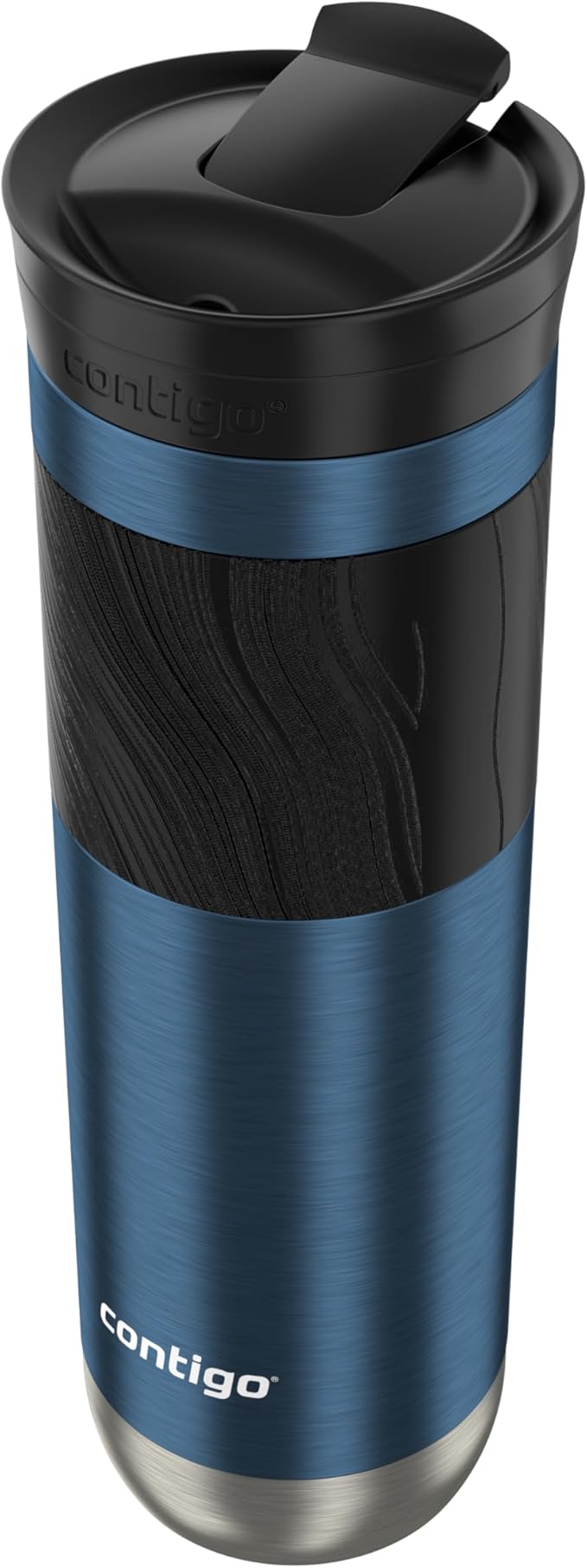 Contigo Byron 2.0 Stainless Steel Travel mug with Snapseal Lid and Grip, 24oz, Blueberry, BPA Free and Leak Proof