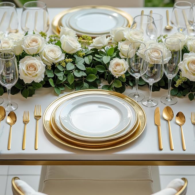 KINGSTONE Gold Silverware Set, 20 Piece Flatware Cutlery Set for 4, 18/10 Stainless Steel Silverware Mirror Polished Dishwasher Safe for Home, Restaurant, Wedding, Party(Gold, 20 pieces for 4)