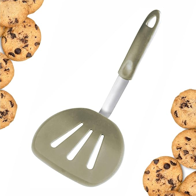 Starpack 'Flex & Flip' Flexible Silicone Turner Spatula (Wide) - High Heat Resistant Spatulas for Cooking Egg 600°F - Silicone Pancake Turner Spatula, LFGB Grade Non Stick Rubber Kitchen Utensils