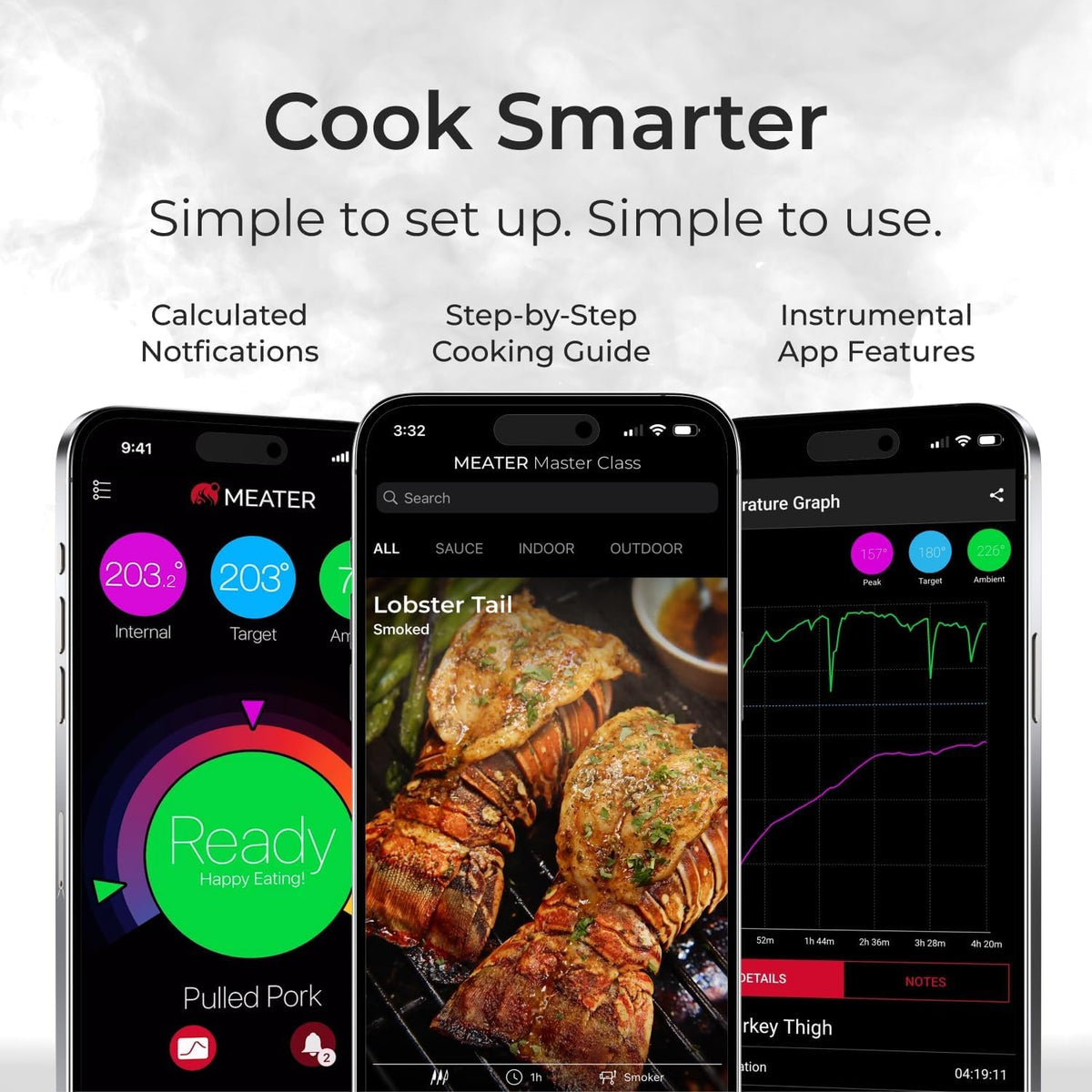 MEATER Plus Bundle: Smart Digital Wireless Meat Thermometer with Heat-Resistant BBQ Mitts & Bar Blade Opener | Grilling, Smoking, Roasting, Baking, & BBQ | Limited Edition Brown Sugar Color