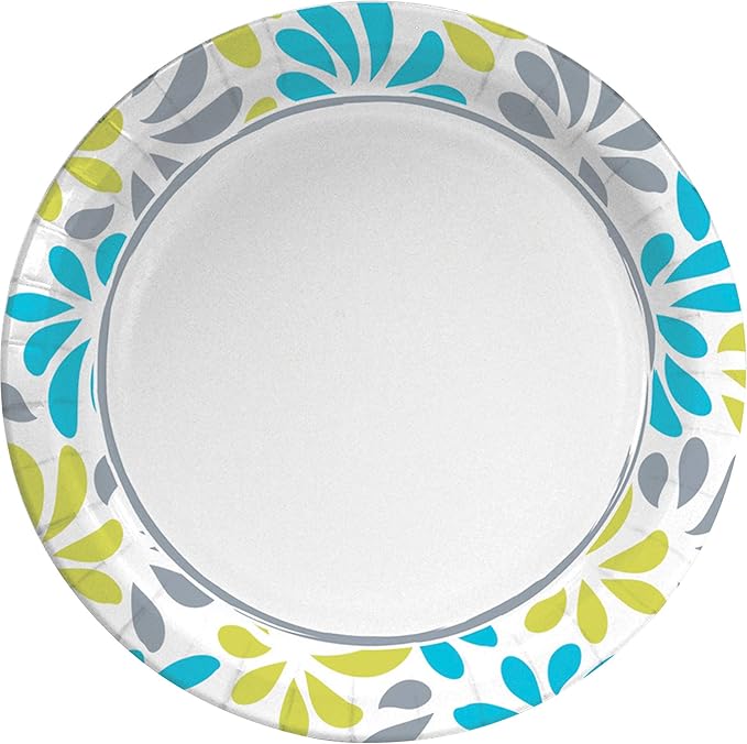 Genuine Joe Printed Paper Plates, 10" (Pack of 125)