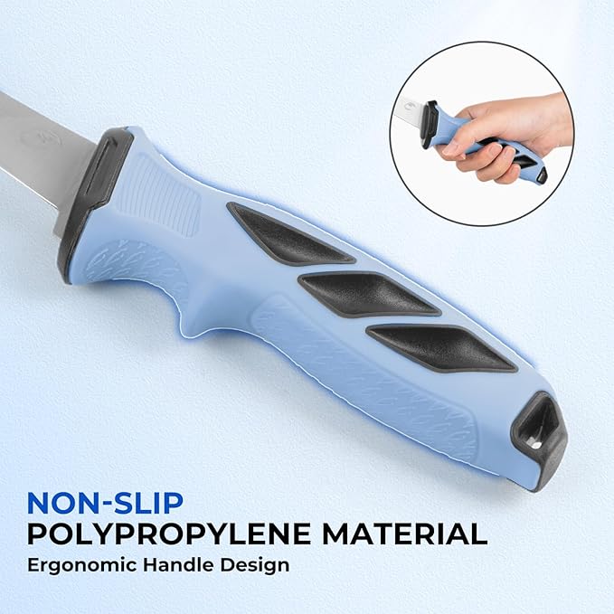 Calamus SwiftGlide Fillet Knife Kit Combo, Fishing Bait Knife and Filet Knives, G4116 German Stainless-steel Blades, Non-slip Handle, Fish Scaler, Non-slip Grip Gloves, Sharpening Rod, Storage Bag