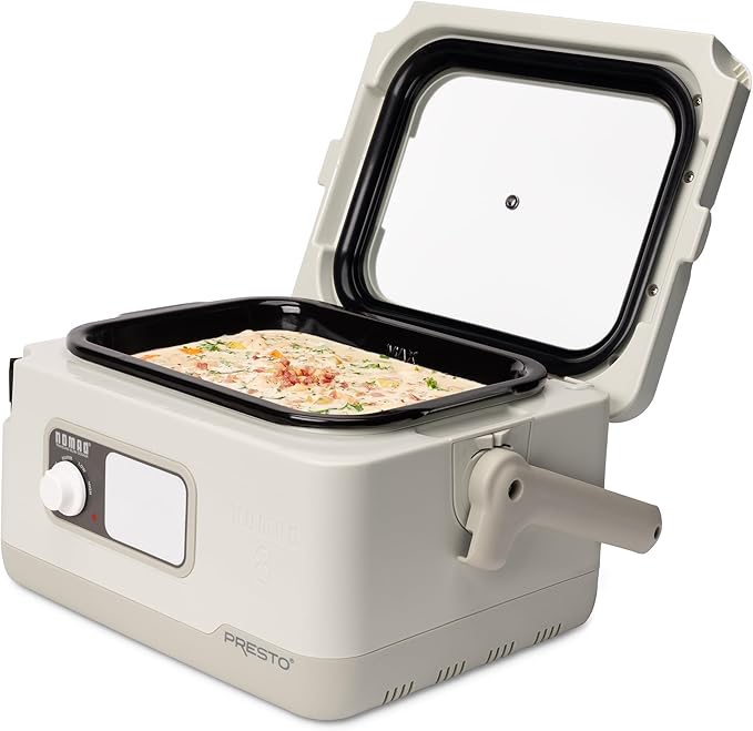 Presto 06030 8-quart Nomad Traveling Slow Cooker, Locking Lid, Dry Erase Board