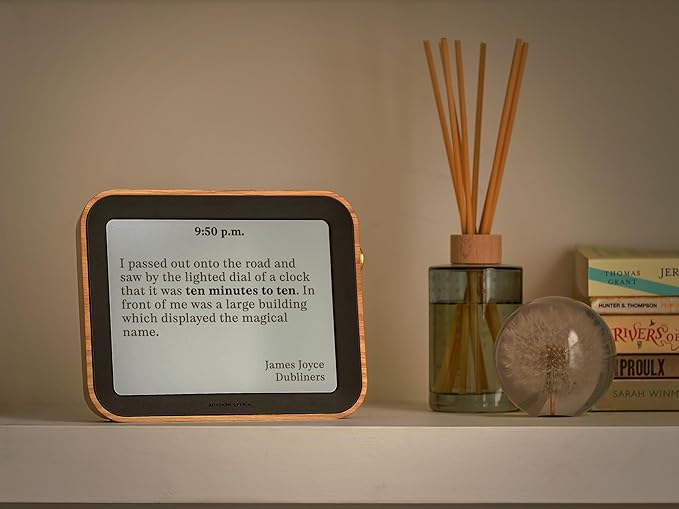 Author Literary Quote Clock Large – Tells Time Using Book Quotes | Unique Gift for Book Lovers | New Quote Every Minute Clock Vol 2