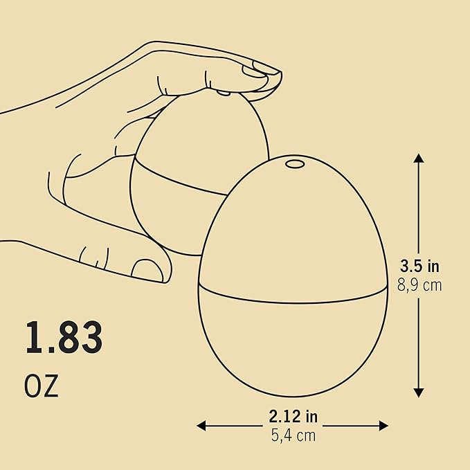 Bighorn Sheep BeepEgg – Egg Timer for Boiling Eggs – Musical Egg Cooker for Soft, Medium, Hard Boiled Eggs – Food Safe – Singing Floating Egg Timer – Egg Cooker for 3 Levels of Doneness - Brainstream
