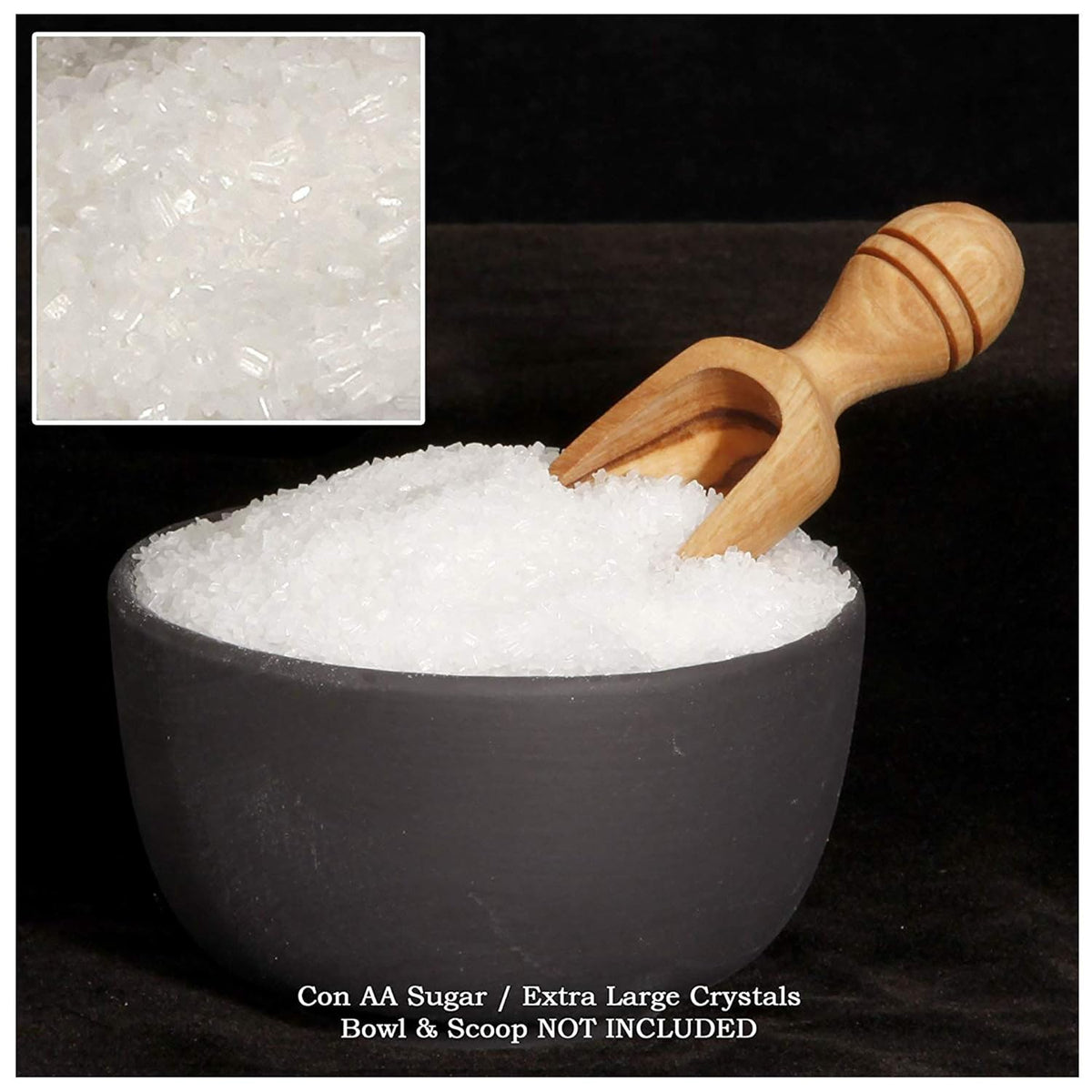 The Spice Lab Confectioners Sugar - Extra Coarse Sugar - 1 Pound - Con AA - Sugar Crystals for Baking and Cupcake Decorations - Excellent for Decorating Candy - Perfect for Bakeries