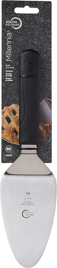 Mercer Culinary Millennia Pie Knife/Server, 5 Inch x 3 Inch Blade, Black Handle