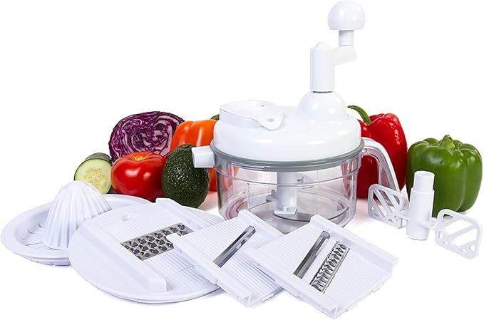 7 in 1 Food Chopper - As Seen on TV Manual Food Processor