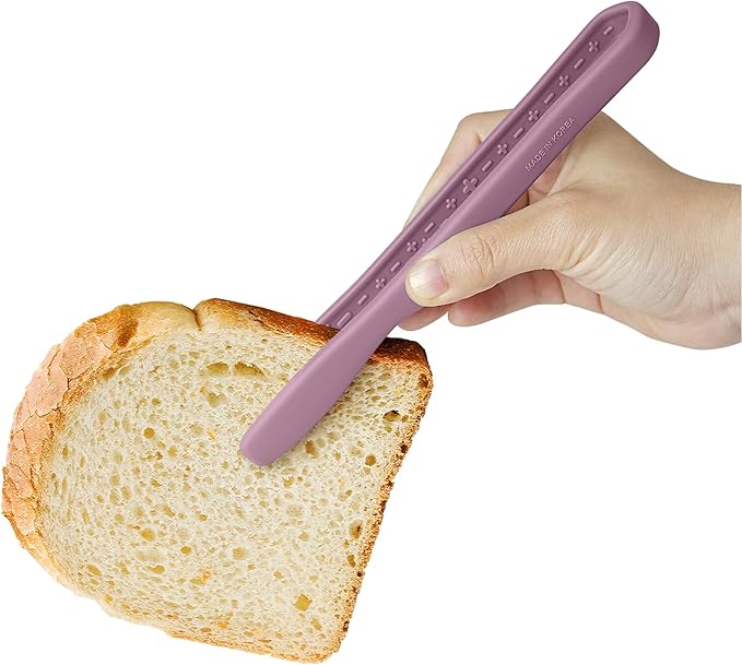 carrotez Mini Silicone Toaster Tongs, Anti-Slip,Non-Scratch Mini tongs 7 Inch - Pink