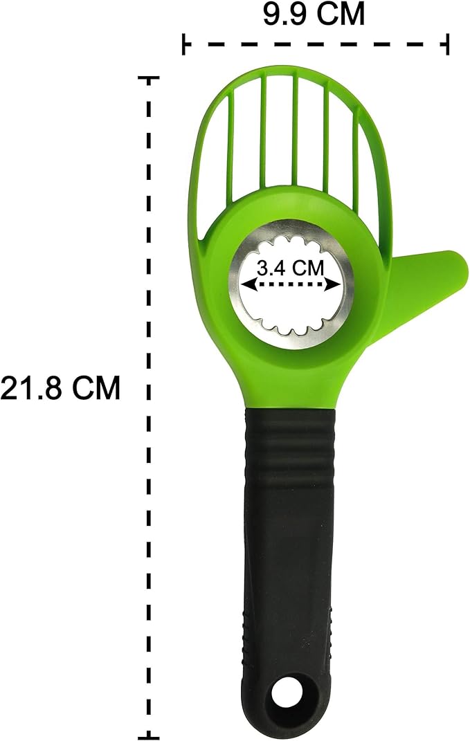 Avocado Slicer 3 Piece Set - Avocado Slicer Tool, Cutter, Knife, Peeler, Pitter, Cuber, Dicer & Avocado Keeper For Everything That You Will Ever Need For Your Avocados