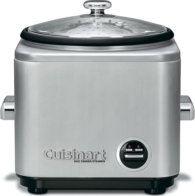 Cuisinart 8-Cup Rice Cooker, Silver, CRC-800NAS