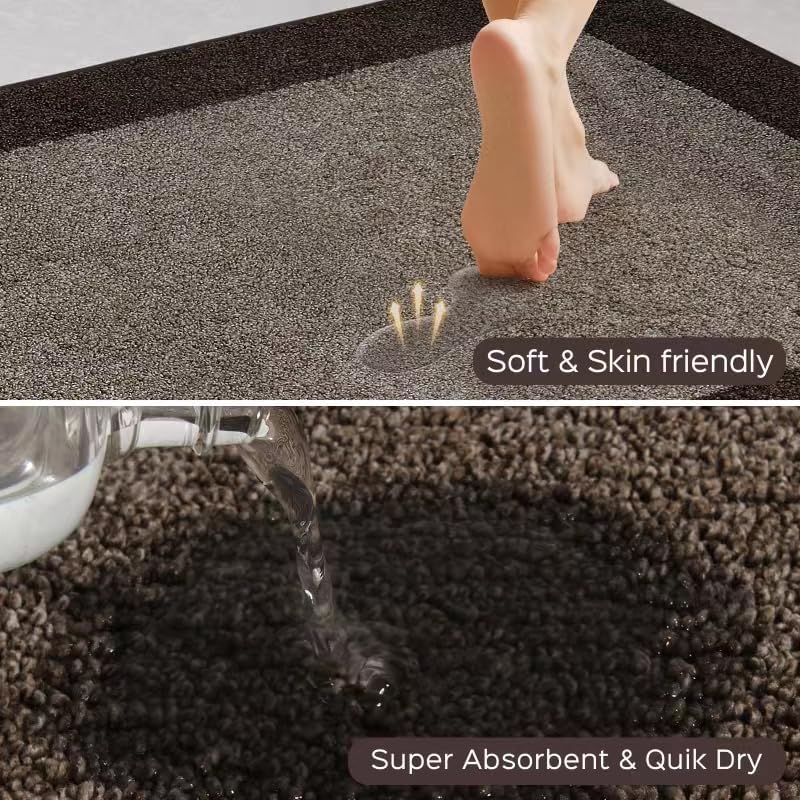 Machine Washable Kitchen Rug 32" x 48", Non Slip Indoor Door Rug, Absorbent Entrance Runner Rug for Bedroom, Hallway, Bathroom, Floor