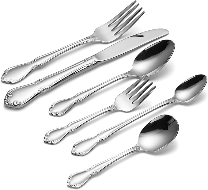 Oneida Baby/Child Chateau 6-Piece Progress Flatware Set, Silver
