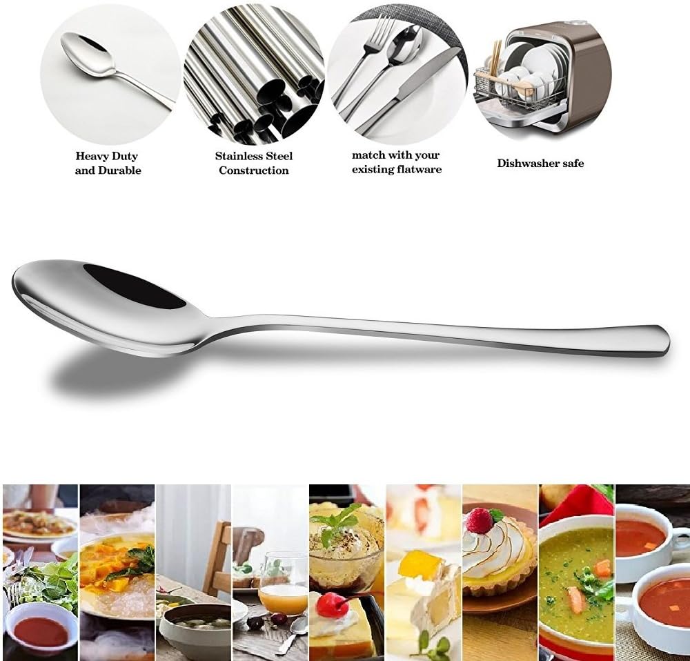 Demitasse Espresso Spoons,12-piece Mini Coffee Tiny Stainless Steel Spoons Bistro Small Spoons for Dessert, Tea, Appetizer(4.7Inch)…