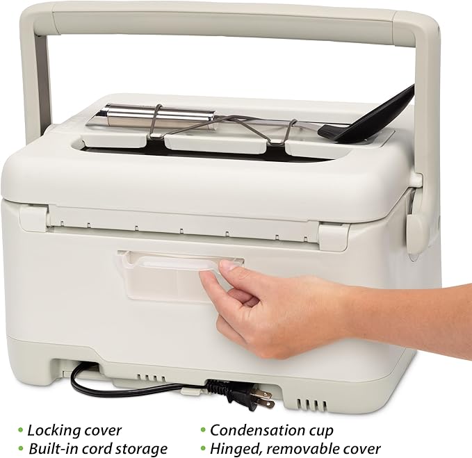 Presto 06030 8-quart Nomad Traveling Slow Cooker, Locking Lid, Dry Erase Board