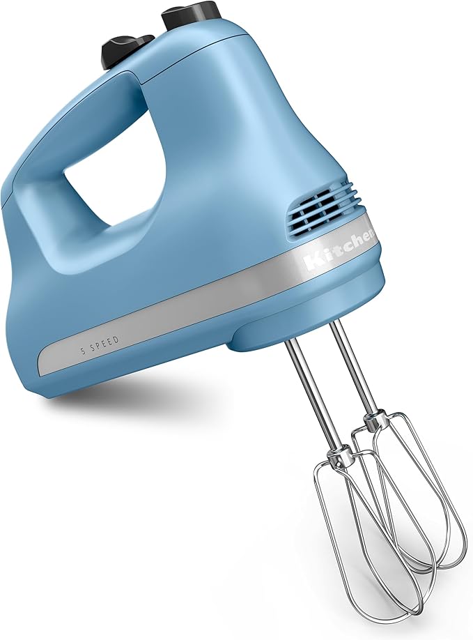 KitchenAid 5-Speed Ultra Power Hand Mixer - KHM512, Velvet Blue
