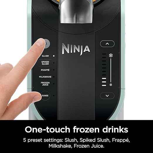Ninja SLUSHi with RapidChill Technology, 96 oz. Frozen Drink & Slushie Machine, 5 Preset Programs, Slush, Spiked Slush, Frappe, Milkshake, Frozen Juice, FS305CO (Renewed)