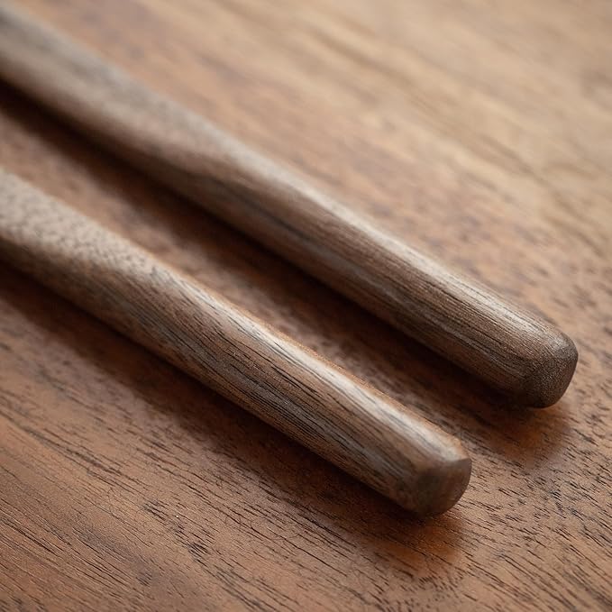 Black Walnut Wood 4Pcs Coffee Stirrers 6″ Reusable & Multifunctional for Coffee, Drinks, Tea, Milk, Oatmeal, Crafts and Oil, butter spreader Great for jam, jelly, peanut butter etc.