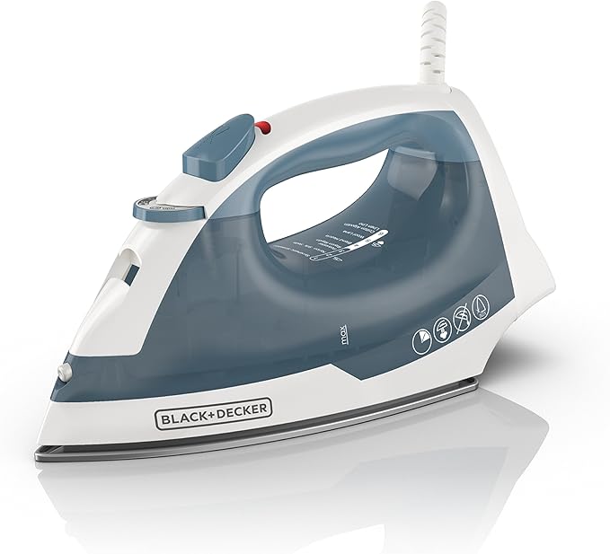 BLACK+DECKER 10-Speed Countertop Blender, 6-Cup & Easy Steam Compact Iron with SmartSteam