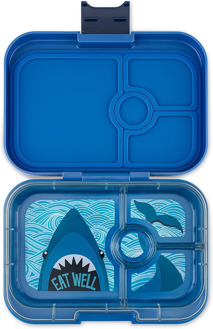 Yumbox Panino Leakproof Bento Lunch Box Container for Kids & Adults (Surf Blue Shark)
