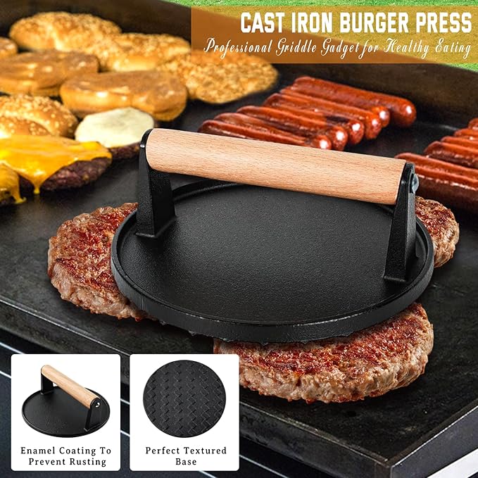 27 PCS Griddle Accessories Kit, Flat Top Grill Accessories Set for Camping, Professional Griddle Spatula Set with Melting Dome, Burger Press for Outdoor BBQ Cooking