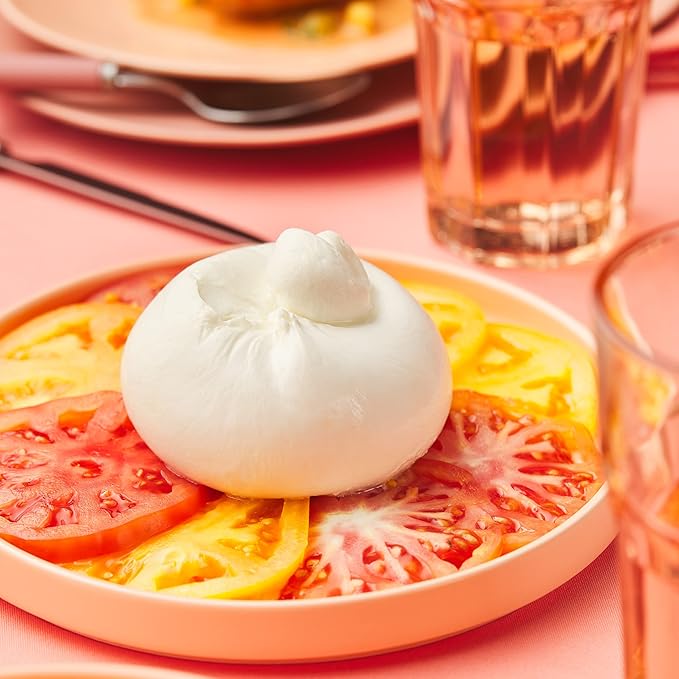 Stone Lain Stella Porcelain Dish Set, 6 Salad Plates, Pastel Orange