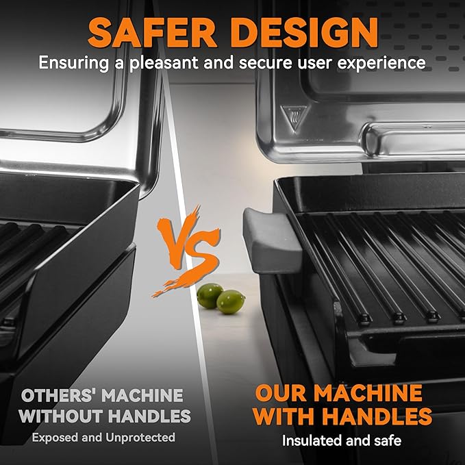 Baker's Friend Smokeless Indoor Grill with Removable Plates, Portable BBQ Grill, Electric Grill Indoor, Indoor Grills Electric Smokeless, Cooking & Grilling Gifts, Recipes Included, Graphite