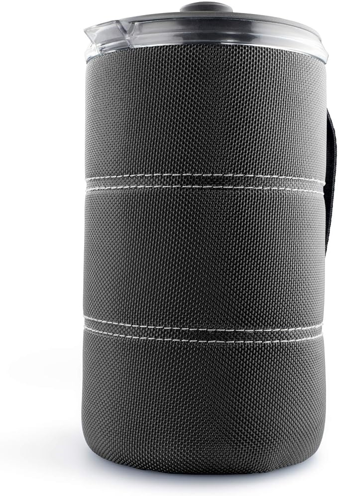GSI Outdoors, 30 Fl Oz JavaPress, French Press Coffee Maker for Camping and Travel, Graphite