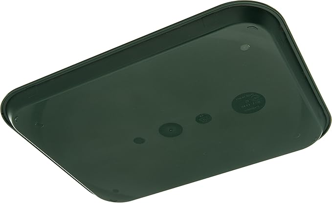 Carlisle FoodService Products Cafe Fast Food Cafeteria Tray with Patterned Surface for Cafeterias, Fast Food, And Dining Room, Plastic, 17.87 X 14 X 0.98 Inches, Forest Green, (Pack of 12)
